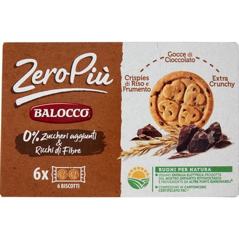 Biscotti Zero Piu Con Gocce Di Cioccolato Balocco G Coop Shop