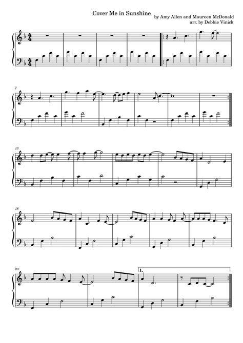 Cover Me In Sunshine Arr Debbie Vinick By P Nk And Willow Sage Hart Sheet Music For Harp At