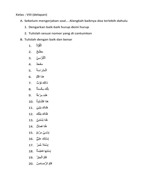 Soal Latihan Imla Quizizz Riset