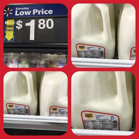 Walmart Deal: $1.80 each Price First Gallon Milk