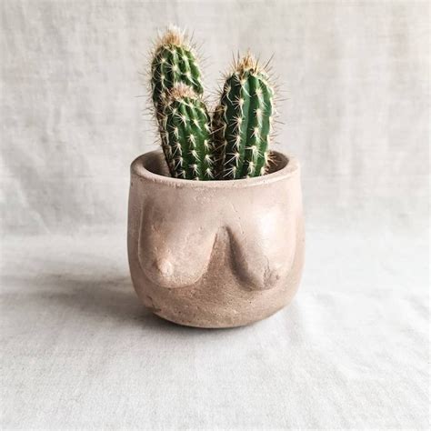 Tittie Pot Woman Body Vase Boob Planter Body Positivity Naked Woman Sexy Nipples Plants Flowers