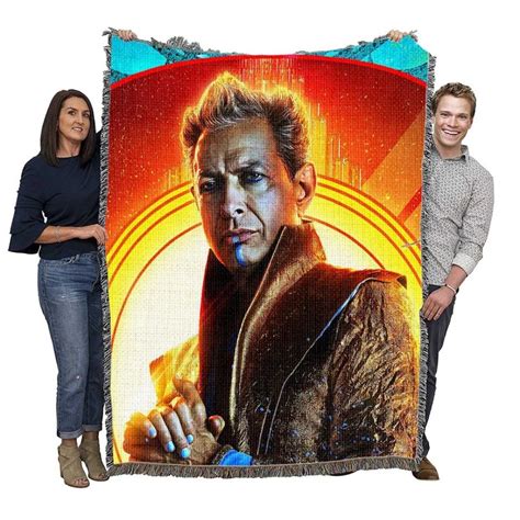 Thor Ragnarok Movie Jeff Goldblum Grandmaster Comic Woven Blanket