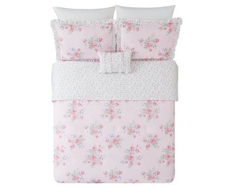 Simply Shabby Chic Misty Rose 4 Piece Soft Washed Microfiber Comforter