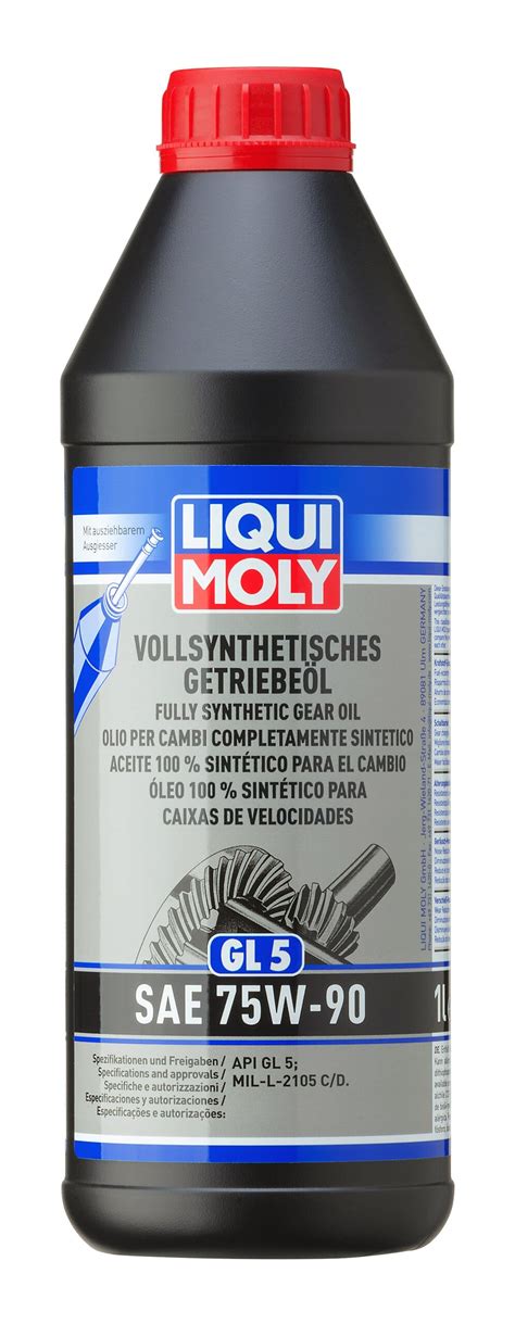 LIQUI MOLY Vollsynthetisches Getriebeöl (GL5) SAE 75W-90 | 1 L ...