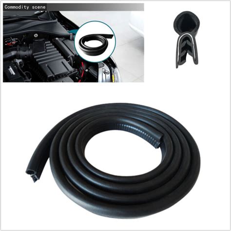 4m Car Bonnet Trunk Hood Edge Top Epdm Rubber Sealing Strip Dustproof