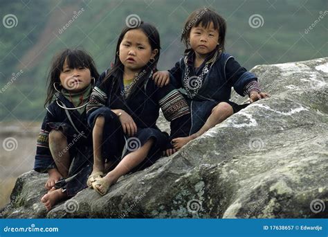 Black Hmong Children Editorial Photography Image Of Black 17638657