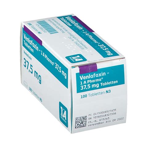 Venlafaxin 1 A Pharma 37 5 Mg 100 St Shop Apotheke