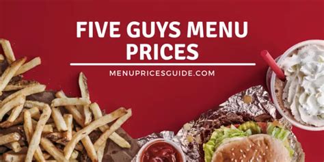 Five Guys Menu Prices Updated 2024