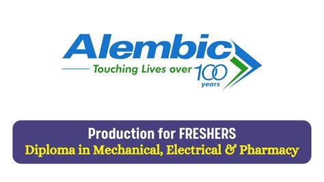 FRESHERS Alembic Pharmaceuticals Hiring For Production Trainees