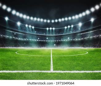 Green Field Soccer Stadium Ready Game Stock Photo Shutterstock