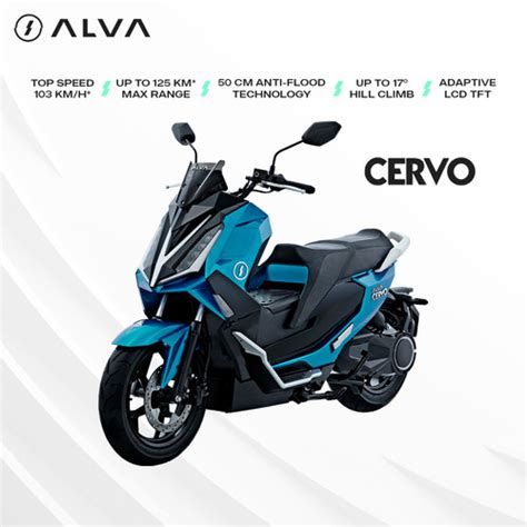 Promo Alva Alva Cervo Batteries Sepeda Motor Listrik Dengan