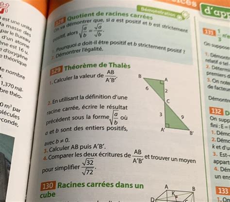 Bonjour Quelquun Peut Maider Pour Le 129 Svp Nosdevoirs Fr