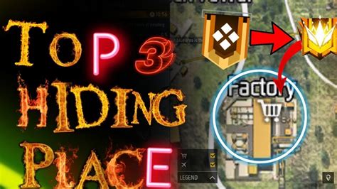 Top Hiding Places In Free Fire Kings In Factory Free Fire Kings Youtube