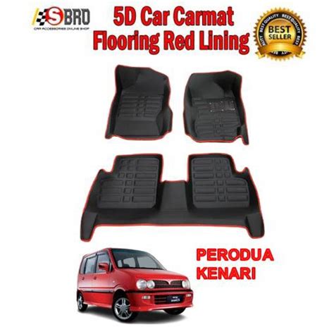 Perodua Kenari D Carpet Car Mat Floor Mat Oem Karpet Car Floormat Red