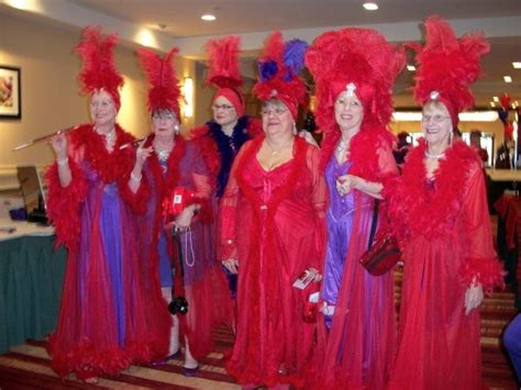 These Red Hatters Know How To Do It Red Hat Society Red Hat Ladies