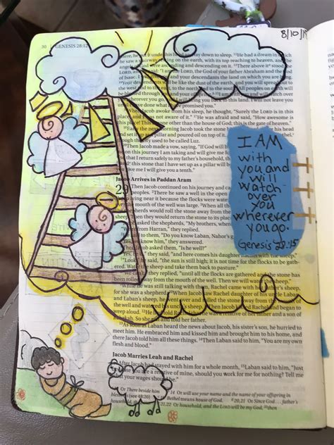 Genesis 28 Bible Art Journaling By Patjournals Db5