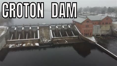 Aerial View Of Croton Dam Newaygo Michigan In The Fog Youtube