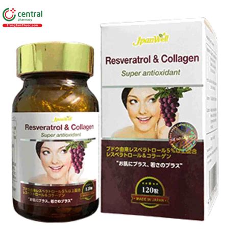 Thuốc Resveratrol Collagen Plus hỗ trợ làn da căng mịn sáng hồng