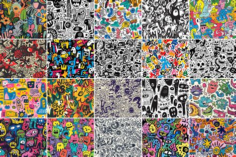 Free Doodle Patterns (500+ Seamless Patterns) | Resource Boy