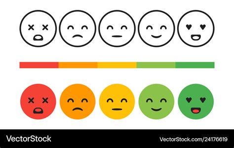 Rank Level Satisfaction Rating Feedback Royalty Free Vector