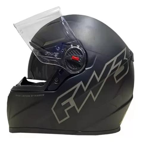 Capacete Moto Modelo Gtx Classic Preto Fosco Culos Fw