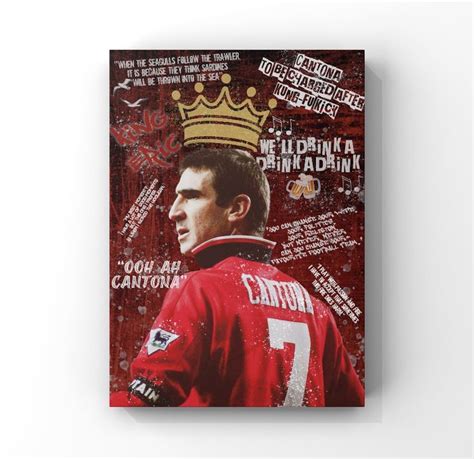 Eric Cantona Manchester United Print Man United Number 7 Shirt