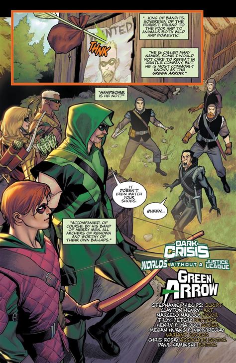 Dark Crisis Worlds Without A Justice League Green Arrow Preview