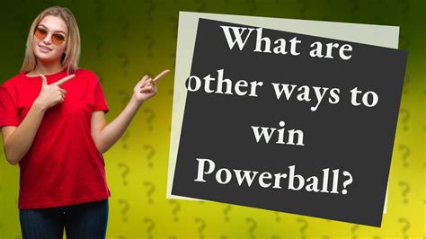 What are other ways to win Powerball? - YouTube