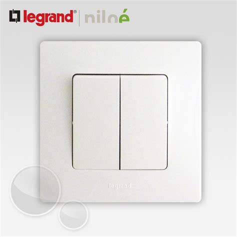 Va Et Vient Et Bouton Poussoir Legrand Niloe Pur Blanc 664709