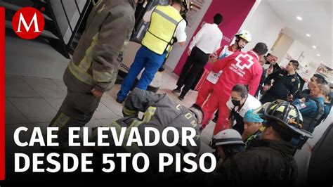 Desplome de elevador en Ciudad de México deja una persona muerta y otra