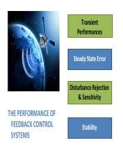 MECH361 C5 Pdf Transient Performances Steady State Error Disturbance