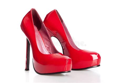 Red high heels shoes stock photo. Image of classic, shiny - 19059012