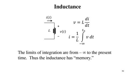 Inductor Equation V L Didt