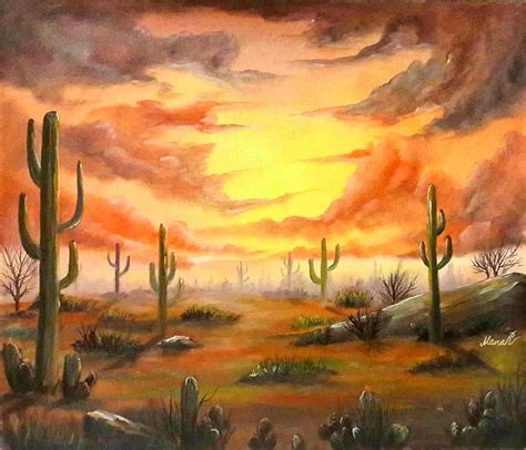 30 Inspiring Desert Landscape Paintings - Home, Family, Style and Art Ideas