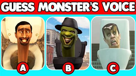 Guess Monster S Voice Normal Toilet Vs Zombie Vs G Toilet Skibidi