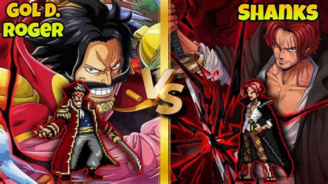 Jump Force Mugen Gol D Roger Vs Shanks Youtube