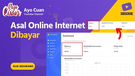 Website Penghasil Uang Dengan Cara Jual Traffic Packetstream Io Youtube