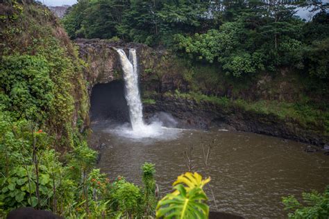 Rainbow Falls Hilo Big Island Hawaii Usa