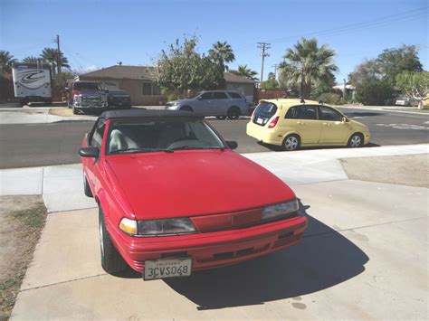 1993 Pontiac Sunbird Se Convertible Red W New Top For Sale Photos