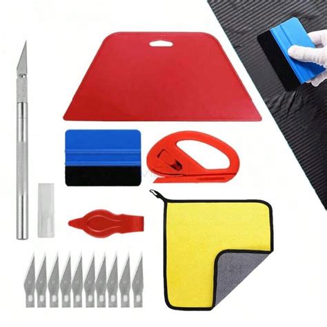 Kit D Outils Pour Habillage De Voiture Grattoir Vinyle Couteau De