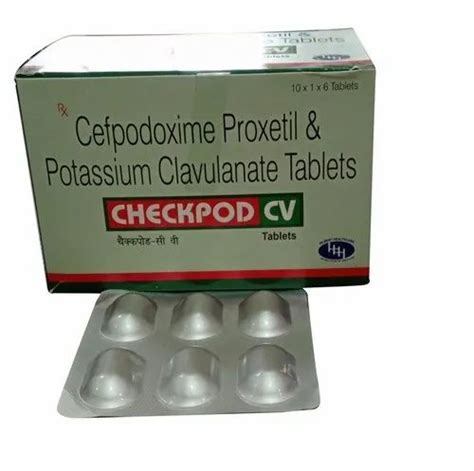 Cefpodoxime Proxetil Potassium Clavulanate Tablets At Rs 980 Box Cefpodoxime Proxetil