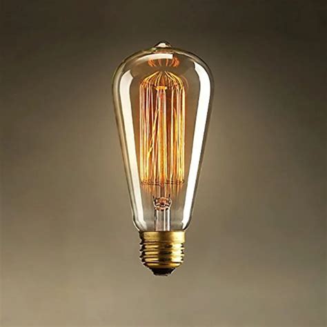 E27 60w St64 Screw Vintage Retro Light Bulb Incandescent Edison Old Fashioned Style Squirrel