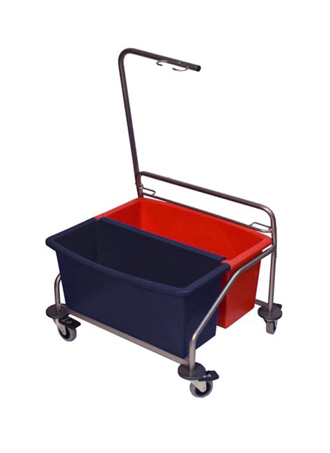 Berkshire Cleanroom Mop Cart With Buckets Cleanroom Mops BioPharm World