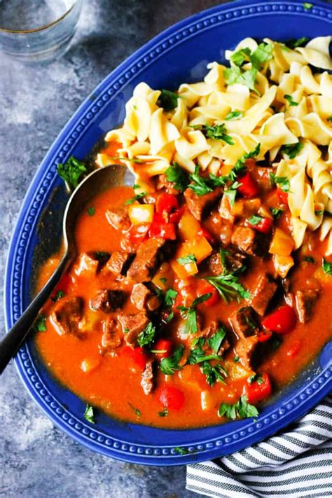 Hungarian Goulash With Spaetzle