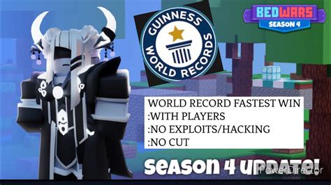 Is This The World Record Of The Fastest Win In Roblox Bedwars With