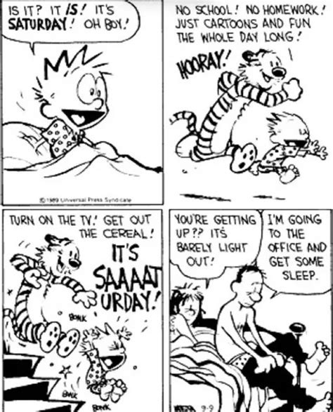 Calvin and Hobbes on Twitter: "Happy #Saturday everyone! #CalvinandHobbes"