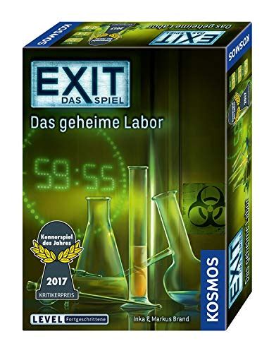 KOSMOS 692742 EXIT Das Spiel Das Geheime Labor Kennerspiel Des