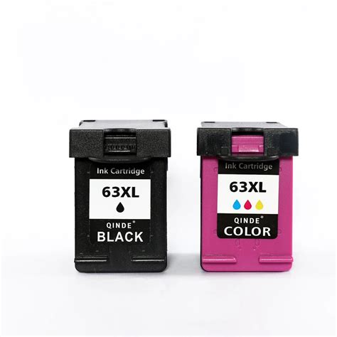 Qinde For Hp 63 Xl Refilled Ink Cartridge Replacement 63xl For Hp Deskjet 1112 2130 3630