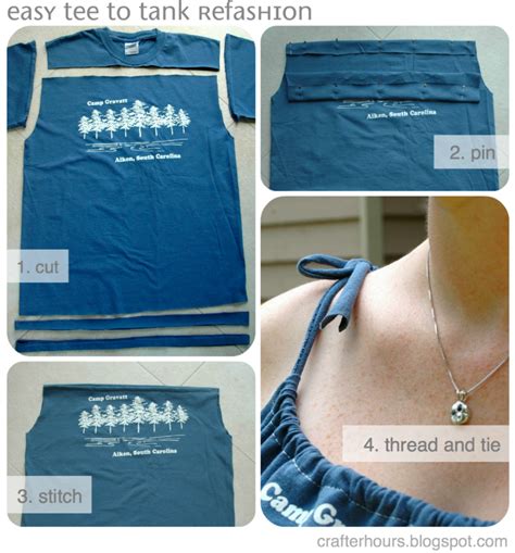 T Shirt To Tank A Tutorial By Jen From Upcycled Education Crafterhours