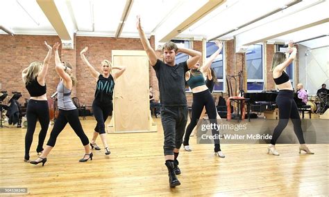 Randy Harrison And Cast During The Press Preview For The Roundabout